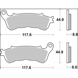 BRAKE PAD CC CAR/CER FR - 17221036 - Dr Rider