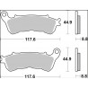 BRAKE PAD CC CAR/CER FR - 17221036 - Dr Rider