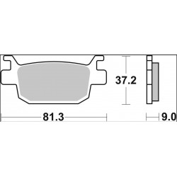 BRAKE PAD CC CAR/CER RR - 17221037 - Dr Rider