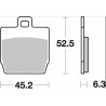 BRAKE PAD CC CAR/CER FR/RR - 17221039 - Dr Rider