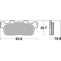 BRAKE PAD CC CAR/CER RR - 17221041 - Dr Rider