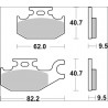BRAKE PAD CC CAR/CER RR - 17221042 - Dr Rider