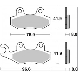 BRAKE PAD CC CAR/CER FR/RR - 17221045 - Dr Rider