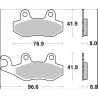 BRAKE PAD CC CAR/CER FR/RR - 17221045 - Dr Rider