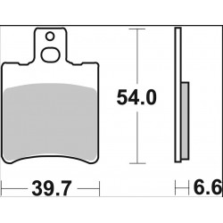 BRAKE PAD CC CAR/CER FR - 17221050 - Dr Rider