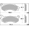 BRAKE PAD CC CAR/CER FR - 17221051 - Dr Rider