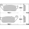 BRAKE PAD CC CAR/CER FR - 17221053 - Dr Rider