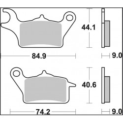 BRAKE PAD CC CAR/CER FR - 17221054 - Dr Rider