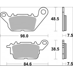 BRAKE PAD CC CAR/CER FR - 17221056 - Dr Rider