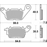 BRAKE PAD CC CAR/CER FR - 17221056 - Dr Rider