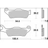 BRAKE PAD CC CAR/CER FR - 17221059 - Dr Rider