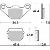 BRAKE PAD CC CAR/CER FR/RR - 17221065 - Dr Rider