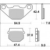BRAKE PAD CC CAR/CER FR/RR - 17221066 - Dr Rider