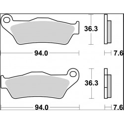 BRAKE PAD CC CAR/CER FR/RR - 17221069 - Dr Rider