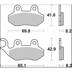 BRAKE PAD CC CAR/CER FR/RR - 17221072 - Dr Rider