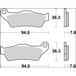 BRAKE PAD CC CAR/CER FR/RR - 17221077 - Dr Rider