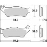 BRAKE PAD CC CAR/CER FR/RR - 17221077 - Dr Rider