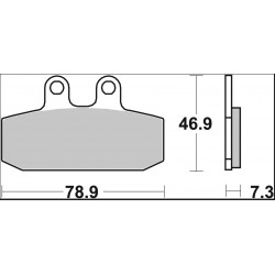 BRAKE PAD CC CAR/CER FR/RR - 17221081 - Dr Rider