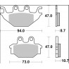 BRAKE PAD CC CAR/CER FR/RR - 17221082 - Dr Rider