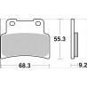 BRAKE PAD CC CAR/CER FR - 17221083 - Dr Rider