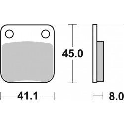 BRAKE PAD CC CAR/CER FR/RR - 17221084 - Dr Rider