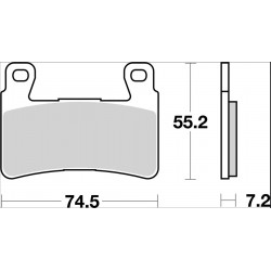 BRAKE PAD CC CAR/CER FR - 17221087 - Dr Rider