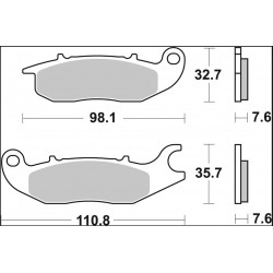 BRAKE PAD CC CAR/CER FR - 17221090 - Dr Rider
