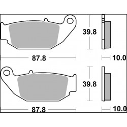 BRAKE PAD CC CAR/CER RR - 17221091 - Dr Rider