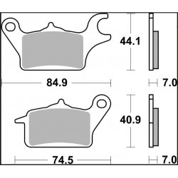 BRAKE PAD CC CAR/CER FR - 17221095 - Dr Rider