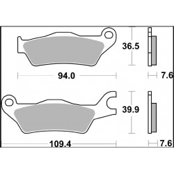 BRAKE PAD CC CAR/CER FR - 17221097 - Dr Rider