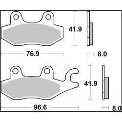 BRAKE PAD CC CAR/CER FR/RR - 17221099 - Dr Rider