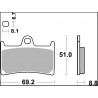 BRAKE PAD CC CAR/CER FR - 17221100 - Dr Rider