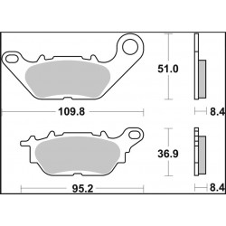 BRAKE PAD CC CAR/CER FR - 17221102 - Dr Rider
