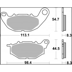 BRAKE PAD CC CAR/CER FR - 17221104 - Dr Rider