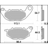 BRAKE PAD CC CAR/CER FR - 17221104 - Dr Rider
