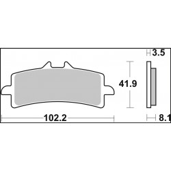 BRAKE PAD RC CAR/CER FR - 17221107 - Dr Rider