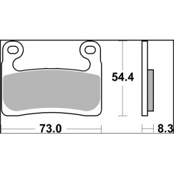 BRAKE PAD RC CAR/CER FR - 17221108 - Dr Rider