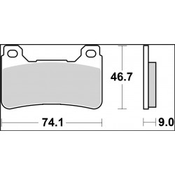 BRAKE PAD RC CAR/CER FR - 17221110 - Dr Rider