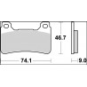 BRAKE PAD RC CAR/CER FR - 17221110 - Dr Rider