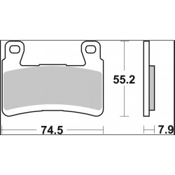 BRAKE PAD RC CAR/CER FR - 17221112 - Dr Rider