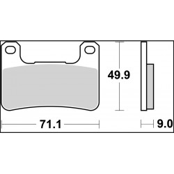 BRAKE PAD RC CAR/CER FR - 17221113 - Dr Rider