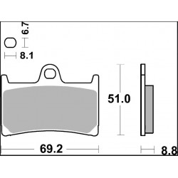 BRAKE PAD RC CAR/CER FR - 17221114 - Dr Rider