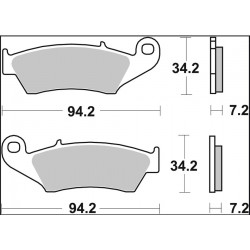 BRAKE PAD TT CAR/CER FR - 17221116 - Dr Rider