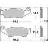 BRAKE PAD TT CAR/CER FR - 17221116 - Dr Rider