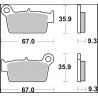 BRAKE PAD TT CAR/CER RR - 17221117 - Dr Rider