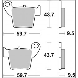 BRAKE PAD TT CAR/CER FR/RR - 17221119 - Dr Rider