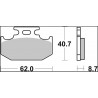 BRAKE PAD TT CAR/CER RR - 17221120 - Dr Rider