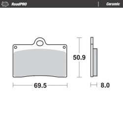 BRAKE PAD CERAMIC - 17220889 - Dr Rider