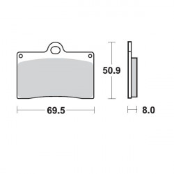 BRAKE PAD CERAMIC - 17220889 - Dr Rider