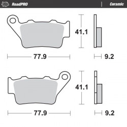 BRAKE PAD CERAMIC - 17220900 - Dr Rider
